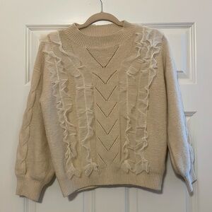 Mini Molly‎ cream sweater size 10/12